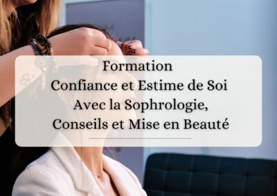photo de catalogue pour la formation confiance et estime de soi avec la sophrologie, conseils et mise en beauté